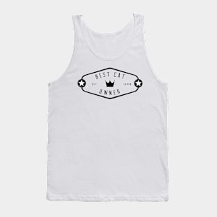 best cat owner white merch T-Shirt Tank Top